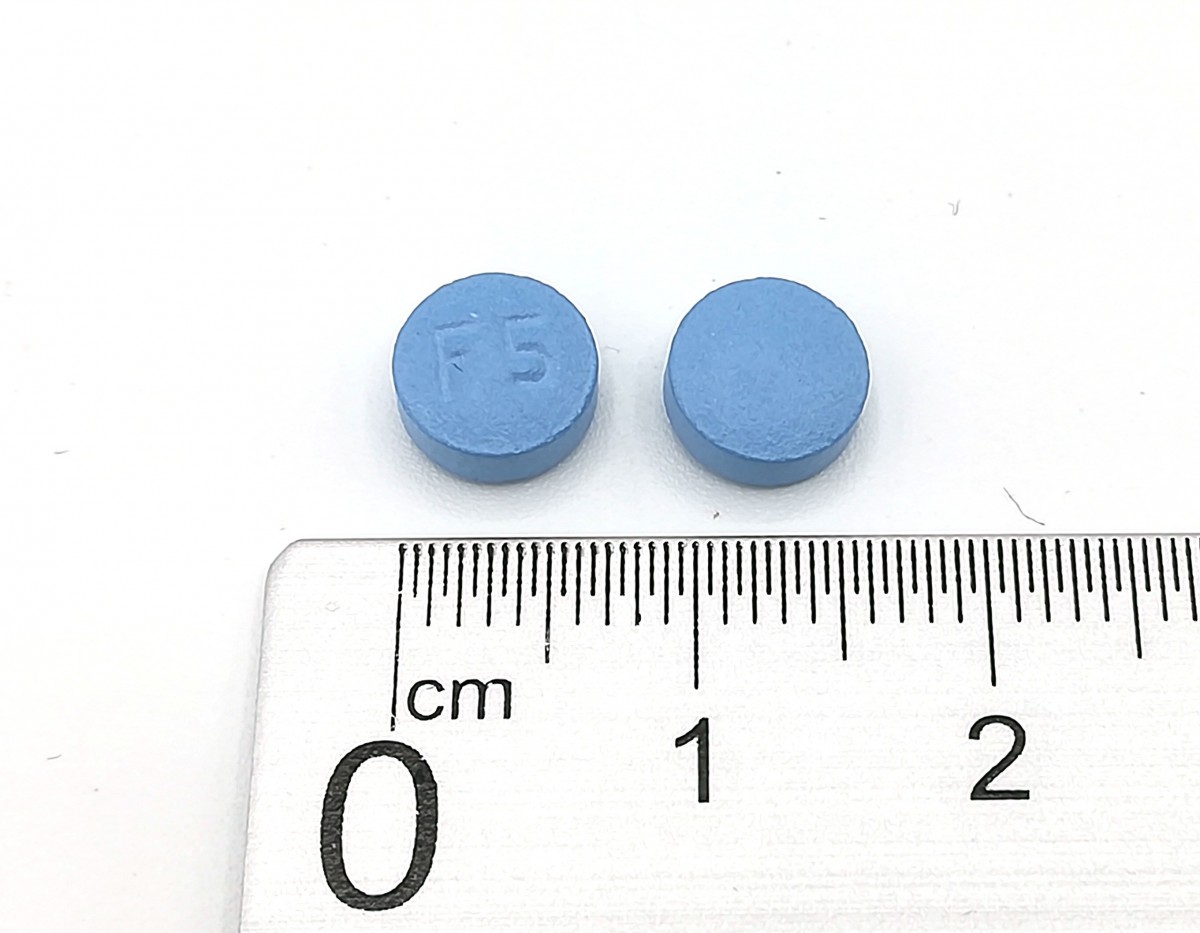 FINASTERIDA NORMON 5 mg COMPRIMIDOS RECUBIERTOS CON PELICULA EFG , 28 comprimidos fotografía de la forma farmacéutica.