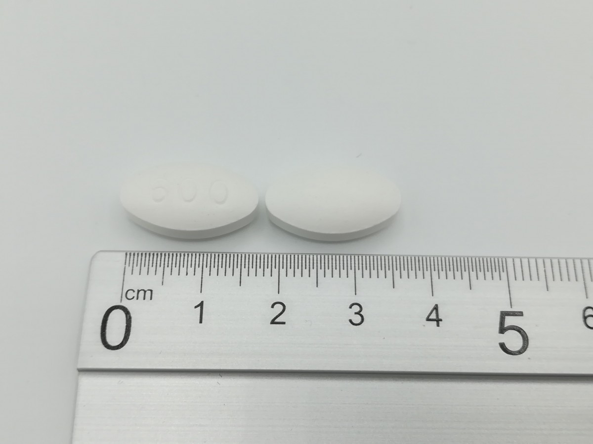 GABAPENTINA NORMON 600 mg COMPRIMIDOS RECUBIERTOS CON PELICULA EFG , 90 comprimidos fotografía de la forma farmacéutica.