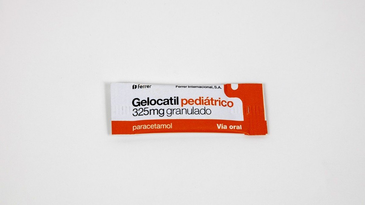 GELOCATIL PEDIATRICO 325 mg granulado , 20 sobres fotografía de la forma farmacéutica.