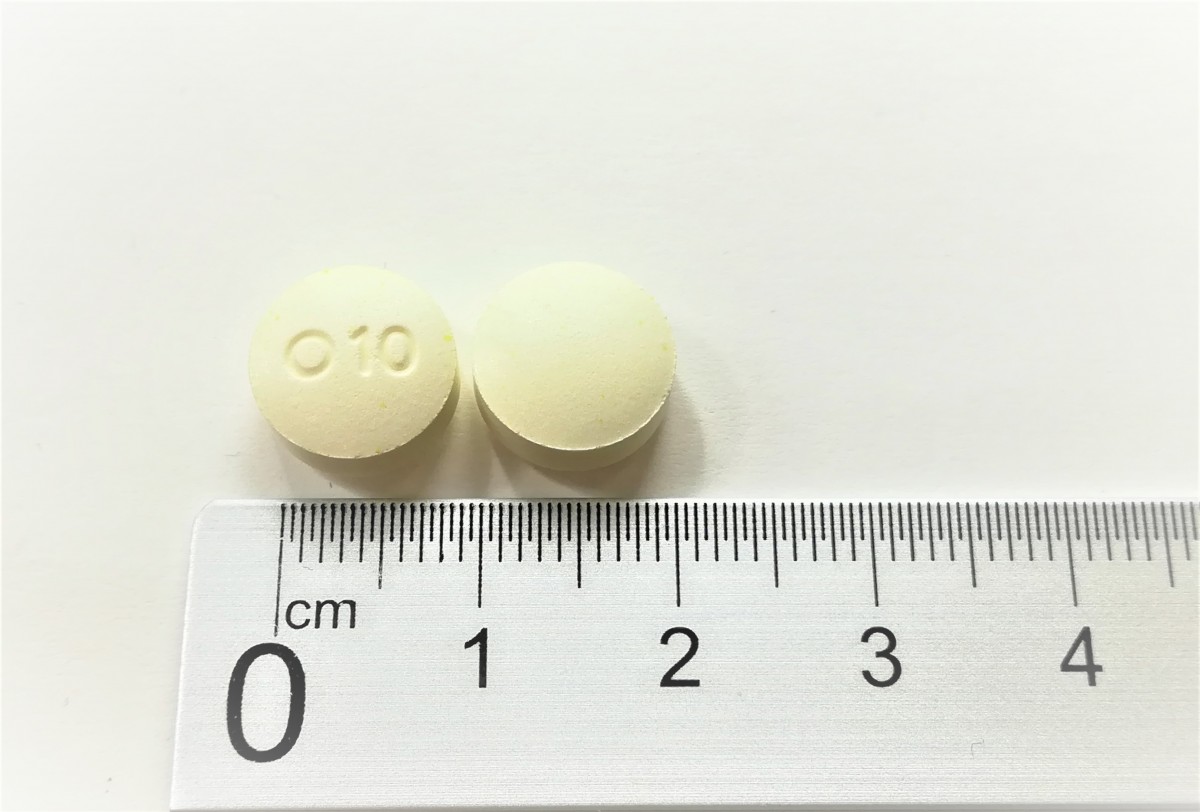 OLANZAPINA NORMON 10 mg COMPRIMIDOS EFG , 28 comprimidos fotografía de la forma farmacéutica.