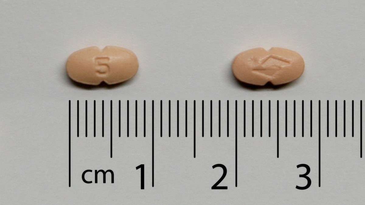PROCORALAN 5 MG COMPRIMIDOS RECUBIERTOS CON PELICULA , 56 comprimidos fotografía de la forma farmacéutica.