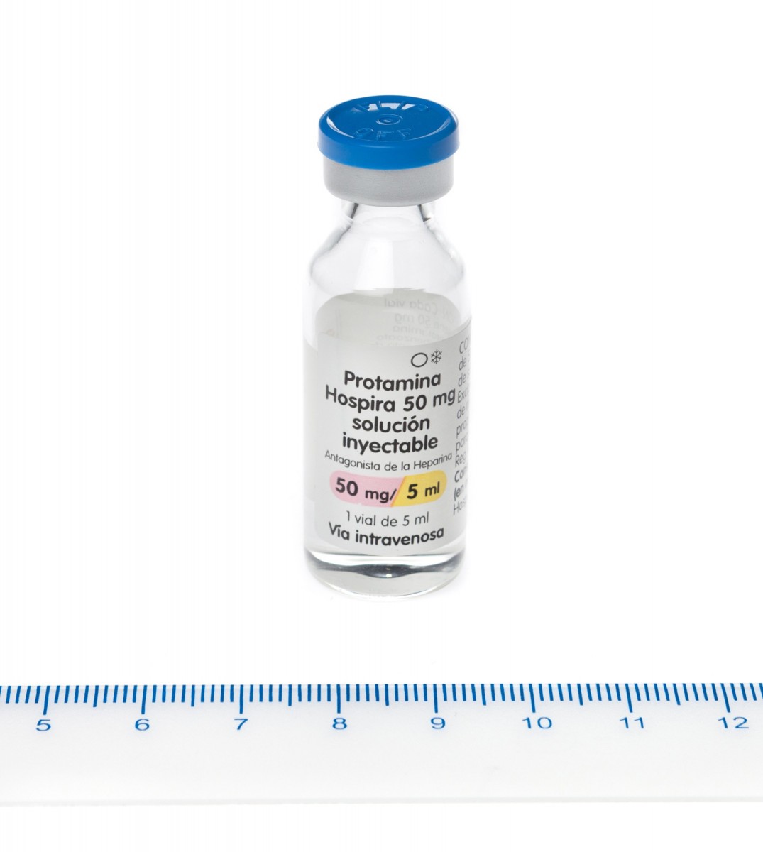 PROTAMINA HOSPIRA 10 mg/ml SOLUCION INYECTABLE , 1 vial de 5 ml fotografía de la forma farmacéutica.