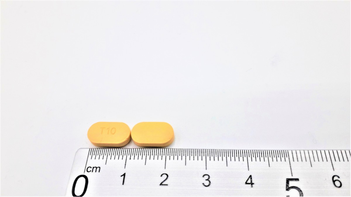TADALAFILO NORMON 10 MG COMPRIMIDOS RECUBIERTOS CON PELICULA EFG, 4 comprimidos (Blister Al/PVC) fotografía de la forma farmacéutica.