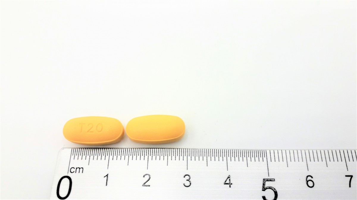 TADALAFILO NORMON 20 MG COMPRIMIDOS RECUBIERTOS CON PELICULA EFG, 8 comprimidos (Blister Al/PVC) fotografía de la forma farmacéutica.