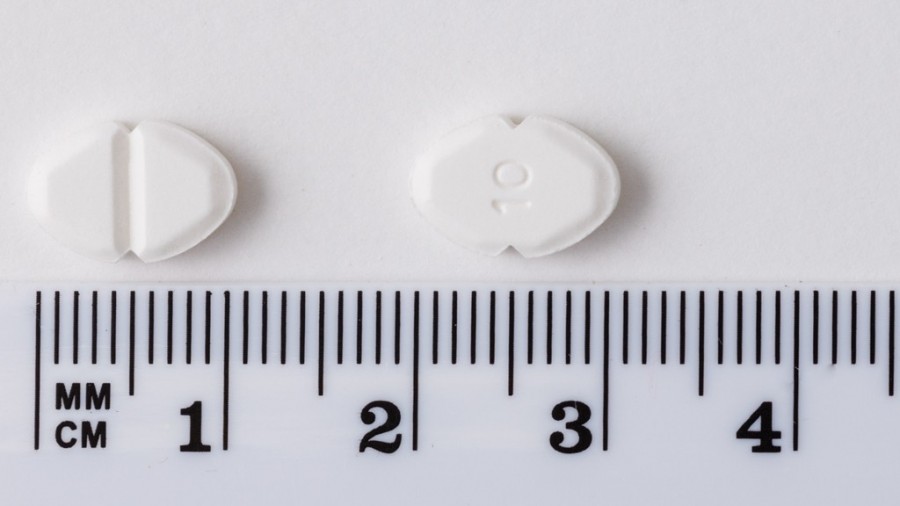 AMLODIPINO SANDOZ 10 mg COMPRIMIDOS EFG , 30 comprimidos fotografía de la forma farmacéutica.