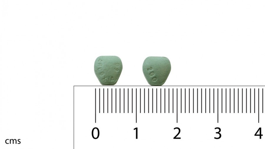ARCOXIA 60 mg COMPRIMIDOS RECUBIERTOS CON PELICULA , 28 comprimidos fotografía de la forma farmacéutica.