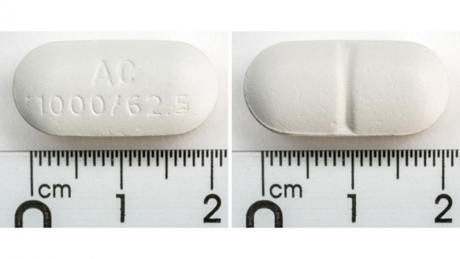 AUGMENTINE PLUS 1.000 mg/62,5 mg COMPRIMIDOS DE LIBERACION PROLONGADA , 28 comprimidos fotografía de la forma farmacéutica.