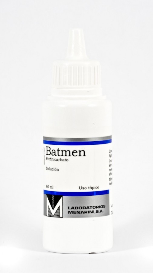 BATMEN SOLUCION, 1 frasco de 60 ml con aplicaddor fotografía de la forma farmacéutica.