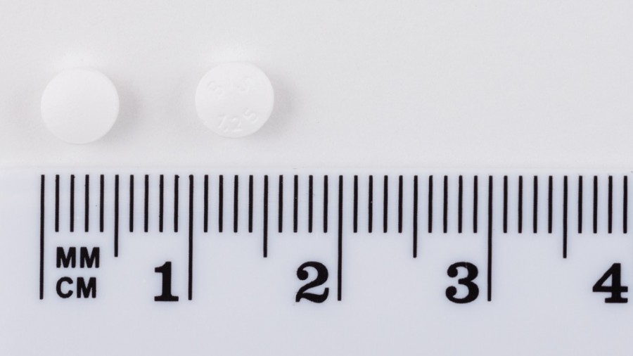 BISOPROLOL COR SANDOZ 1,25 mg COMPRIMIDOS RECUBIERTOS CON PELICULA EFG, 20 comprimidos fotografía de la forma farmacéutica.