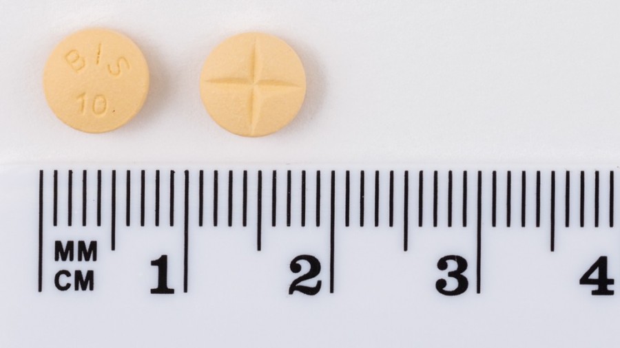 BISOPROLOL COR SANDOZ 10 mg COMPRIMIDOS RECUBIERTOS CON PELICULA EFG, 30 comprimidos fotografía de la forma farmacéutica.