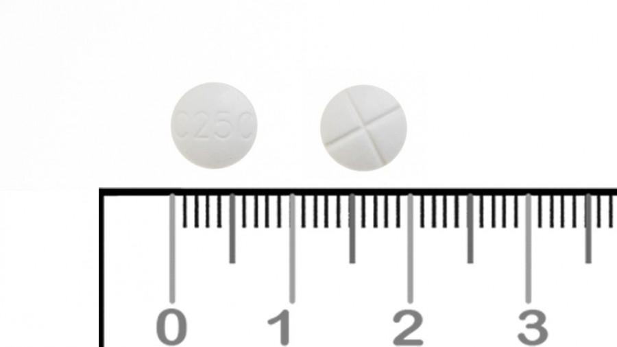 CAPTOPRIL CINFA 25 mg COMPRIMIDOS EFG , 60 comprimidos fotografía de la forma farmacéutica.