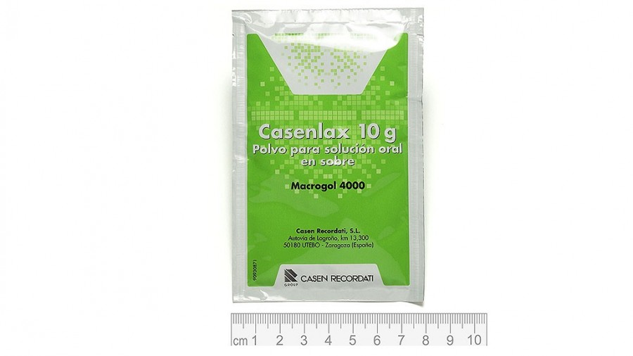 CASENLAX 10 g POLVO PARA SOLUCION ORAL EN SOBRE , 30 sobres fotografía de la forma farmacéutica.