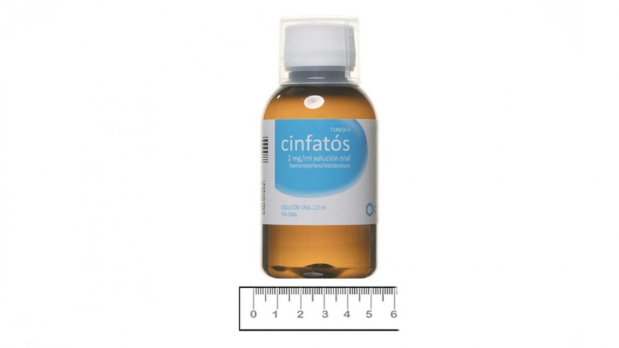 CINFATOS 2 mg/ ml SOLUCION ORAL,1 frasco de 200 ml (PET) fotografía de la forma farmacéutica.