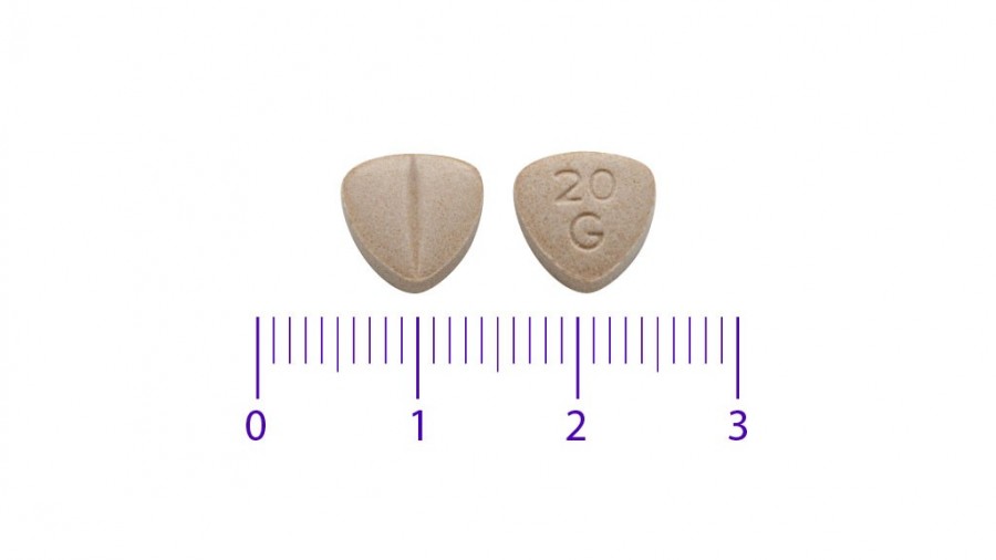 ENALAPRIL VIATRIS 20 MG COMPRIMIDOS EFG, 28 comprimidos fotografía de la forma farmacéutica.