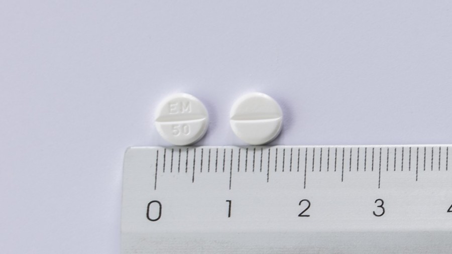 EUTIROX 50 microgramos COMPRIMIDOS , 100 comprimidos fotografía de la forma farmacéutica.