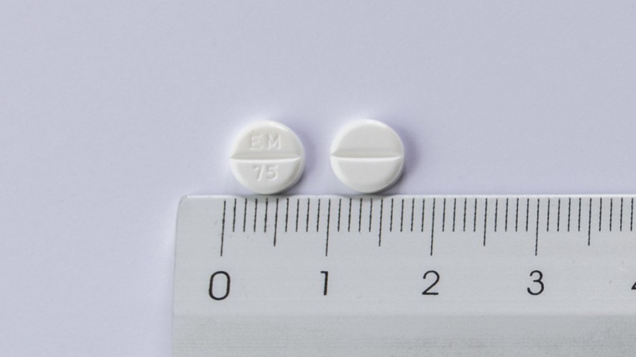 EUTIROX  75 microgramos COMPRIMIDOS , 84 comprimidos fotografía de la forma farmacéutica.