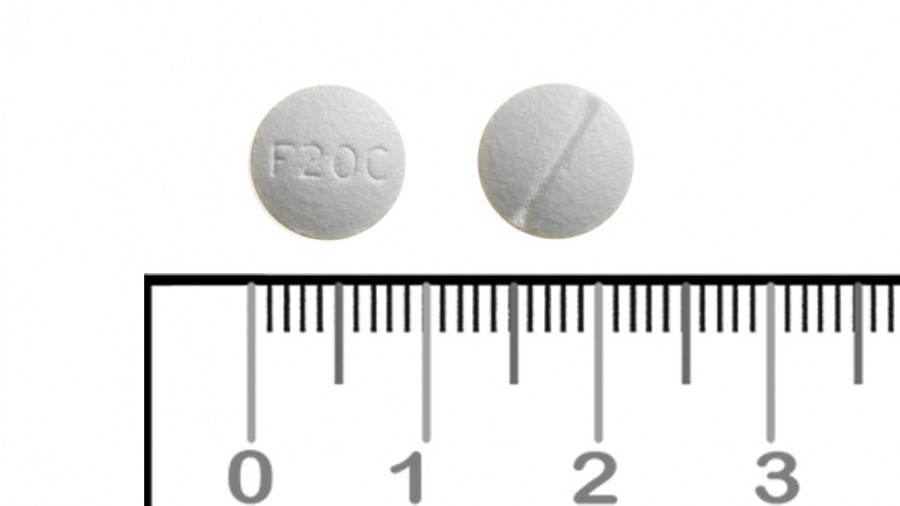 FLUOXETINA CINFA 20 mg COMPRIMIDOS DISPERSABLES EFG, 14 comprimidos fotografía de la forma farmacéutica.
