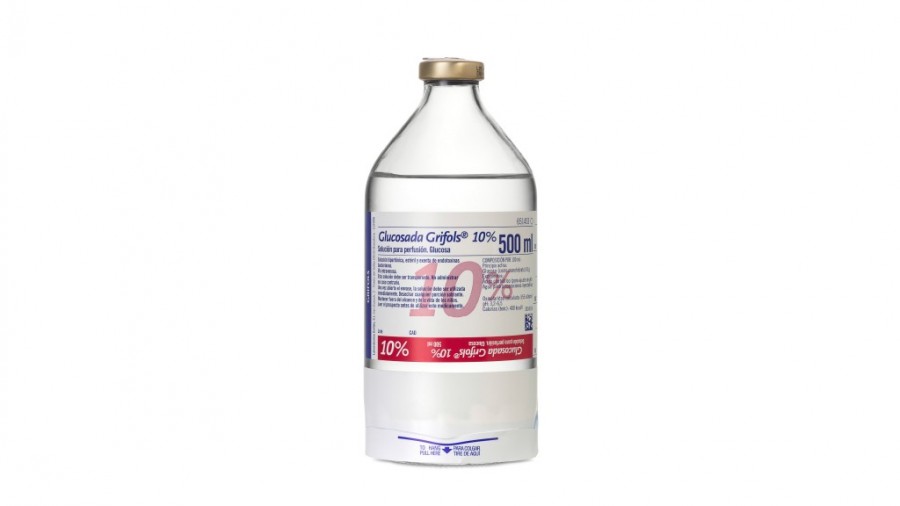 GLUCOSADA GRIFOLS 10% SOLUCION PARA PERFUSION,  20 frascos de 250 ml fotografía de la forma farmacéutica.