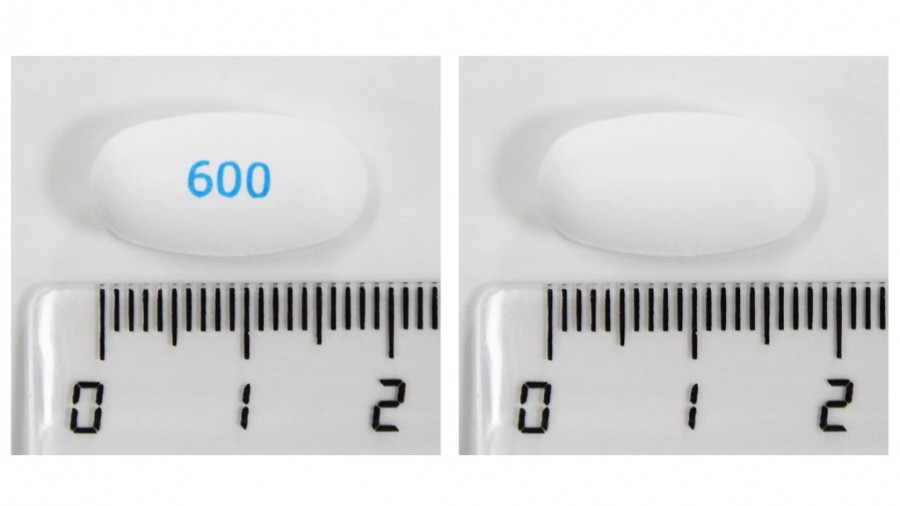 LINEZOLID AUROVITAS SPAIN 600 MG COMPRIMIDOS RECUBIERTOS CON PELICULA EFG , 10 comprimidos (Blister PVC/PE/PVDC/AL) fotografía de la forma farmacéutica.