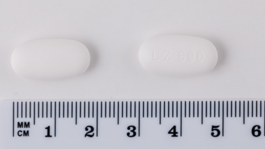LINEZOLID SANDOZ 600 MG COMPRIMIDOS RECUBIERTOS CON PELICULA EFG , 10 comprimidos fotografía de la forma farmacéutica.
