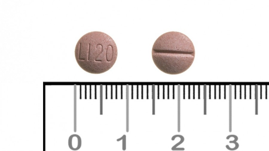 LISINOPRIL CINFA  20 mg COMPRIMIDOS EFG , 28 comprimidos fotografía de la forma farmacéutica.