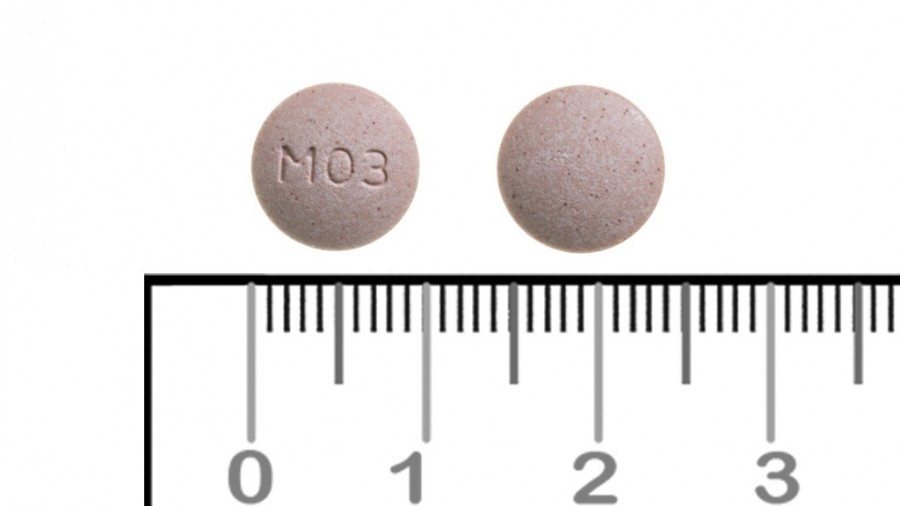 MONTELUKAST CINFA 4 mg COMPRIMIDOS MASTICABLES EFG , 28 comprimidos fotografía de la forma farmacéutica.
