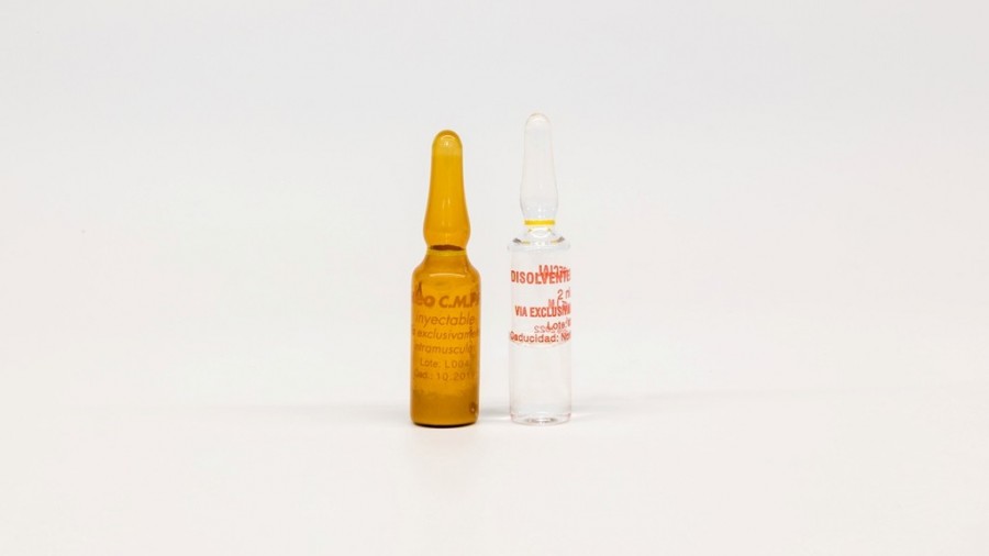NUCLEO CMP FORTE INYECTABLE, 10 ampollas + 10 ampollas de disolvente fotografía de la forma farmacéutica.