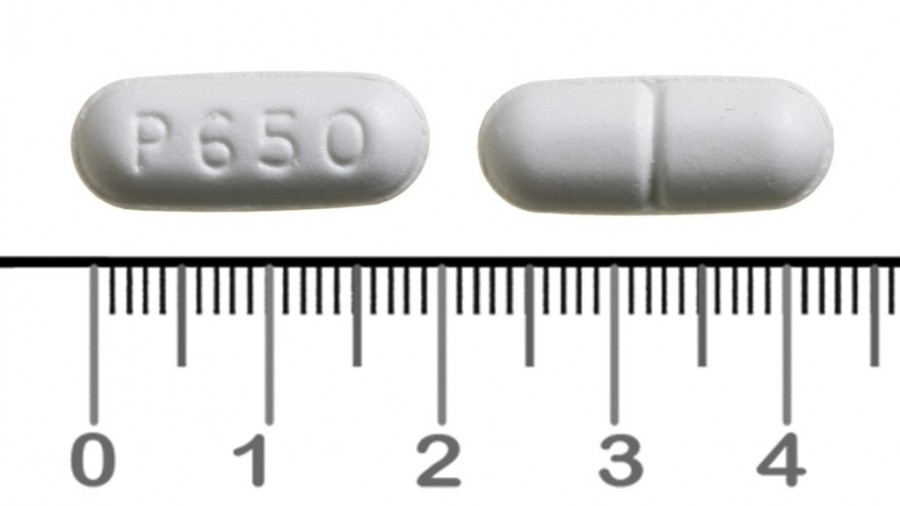 PARACETAMOL CINFA 650 mg COMPRIMIDOS RECUBIERTOS CON PELICULA EFG, 40 comprimidos fotografía de la forma farmacéutica.