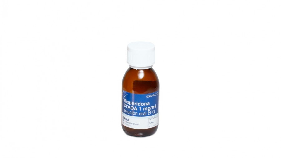 RISPERIDONA STADA 1 mg/ml SOLUCION ORAL EFG, 1 frasco de 30 ml fotografía de la forma farmacéutica.