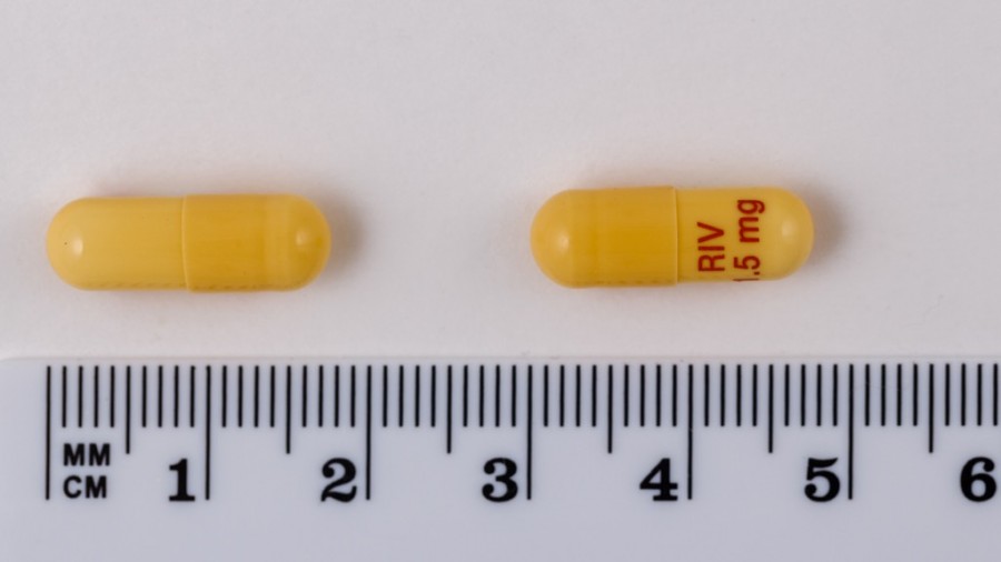 RIVASTIGMINA SANDOZ 1,5 mg CAPSULAS DURAS EFG, 28 cápsulas fotografía de la forma farmacéutica.
