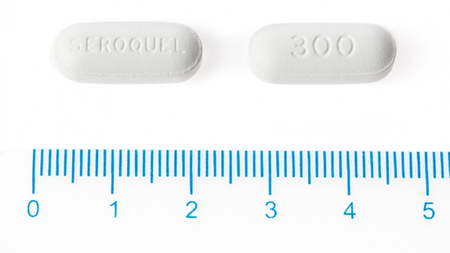 SEROQUEL 300 mg COMPRIMIDOS RECUBIERTOS CON PELICULA , 60 comprimidos fotografía de la forma farmacéutica.