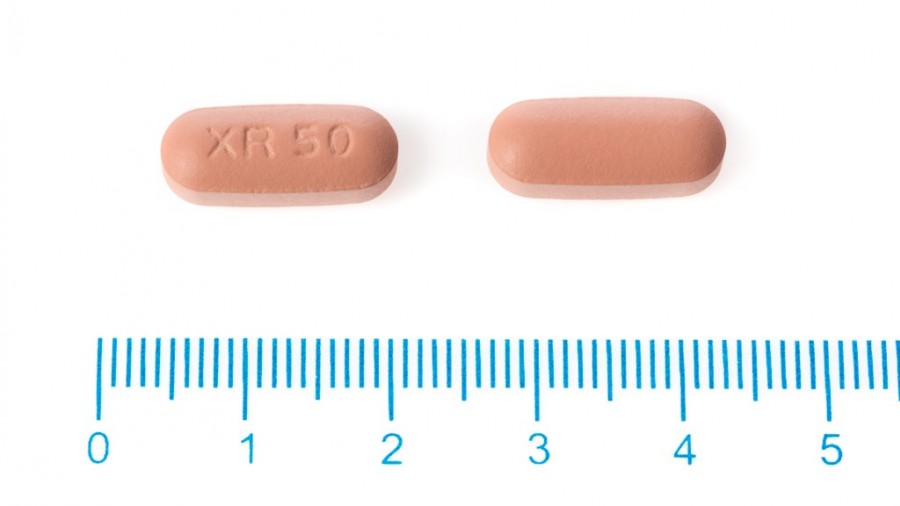 SEROQUEL PROLONG 50 mg COMPRIMIDOS DE LIBERACION PROLONGADA, 60 comprimidos fotografía de la forma farmacéutica.
