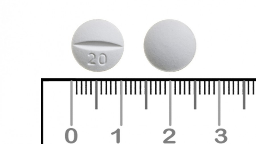 TAMOXIFENO CINFA 20 mg COMPRIMIDOS EFG , 60 comprimidos fotografía de la forma farmacéutica.