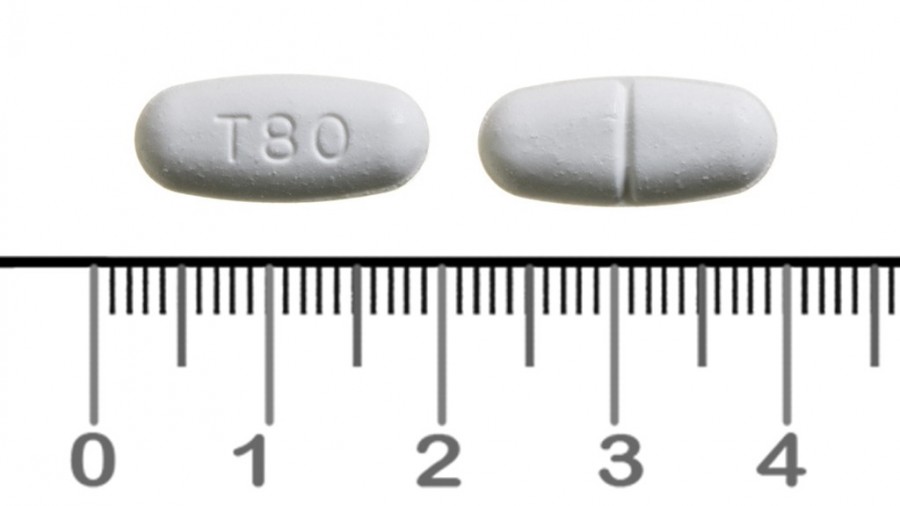 TELMISARTAN CINFA 80 MG COMPRIMIDOS EFG , 28 comprimidos fotografía de la forma farmacéutica.