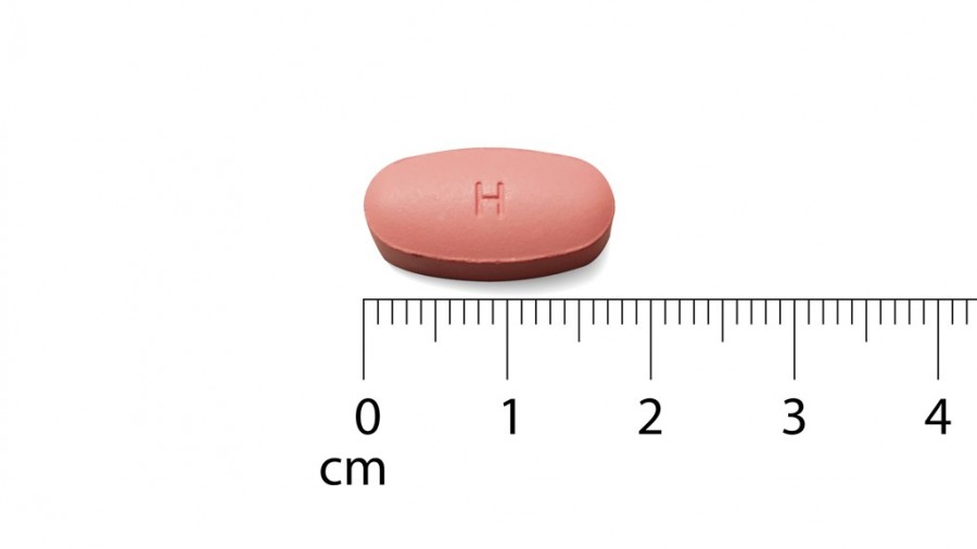 VALGANCICLOVIR AUROVITAS 450 mg COMPRIMIDOS RECUBIERTOS CON PELICULA EFG , 60 comprimidos fotografía de la forma farmacéutica.