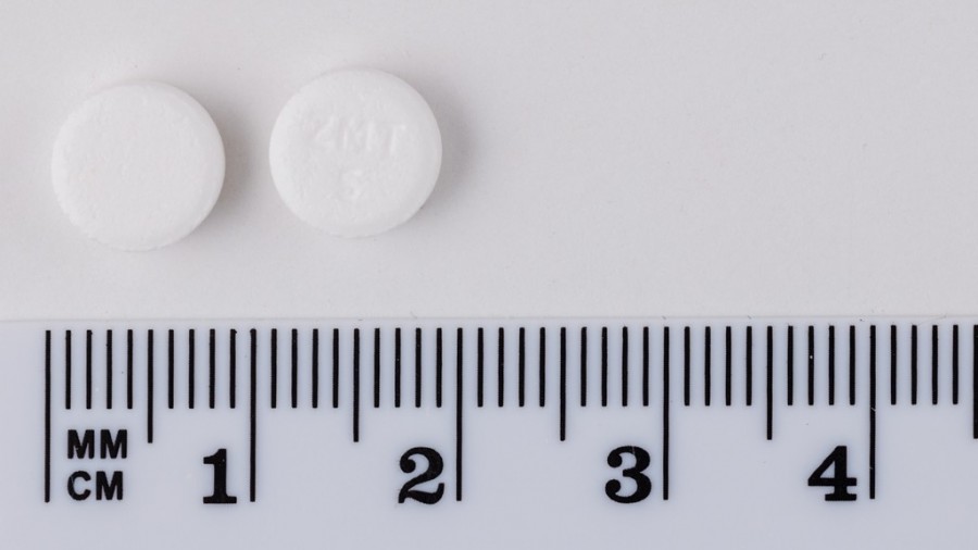 ZOLMITRIPTAN FLAS SANDOZ 5 mg COMPRIMIDOS BUCODISPERSABLES EFG , 6 comprimidos fotografía de la forma farmacéutica.